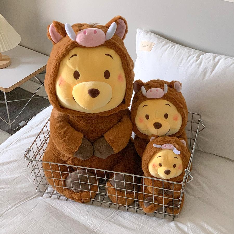 Пушистый медведь Винни-Пух превращается в плюшевую игрушку кабана, креативные мультяшные плюшевые игрушки в стиле аниме, милая кукла, подарок на день рождения для девочки