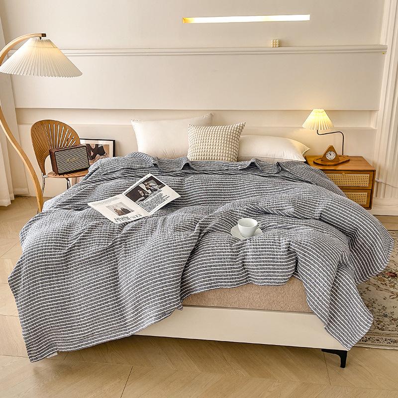 Хлопковое трехслойное марлевое одеяло класса А, машинная стирка, летнее прохладное одеяло для кондиционирования воздуха, покрывало для сна в офисе, мягкое одеяло-полотенце