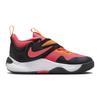 Nike Кроссовки детские Team Hustle D11 PS черные Hot Punch розовые ярко-оранжевые белые DV8994-001