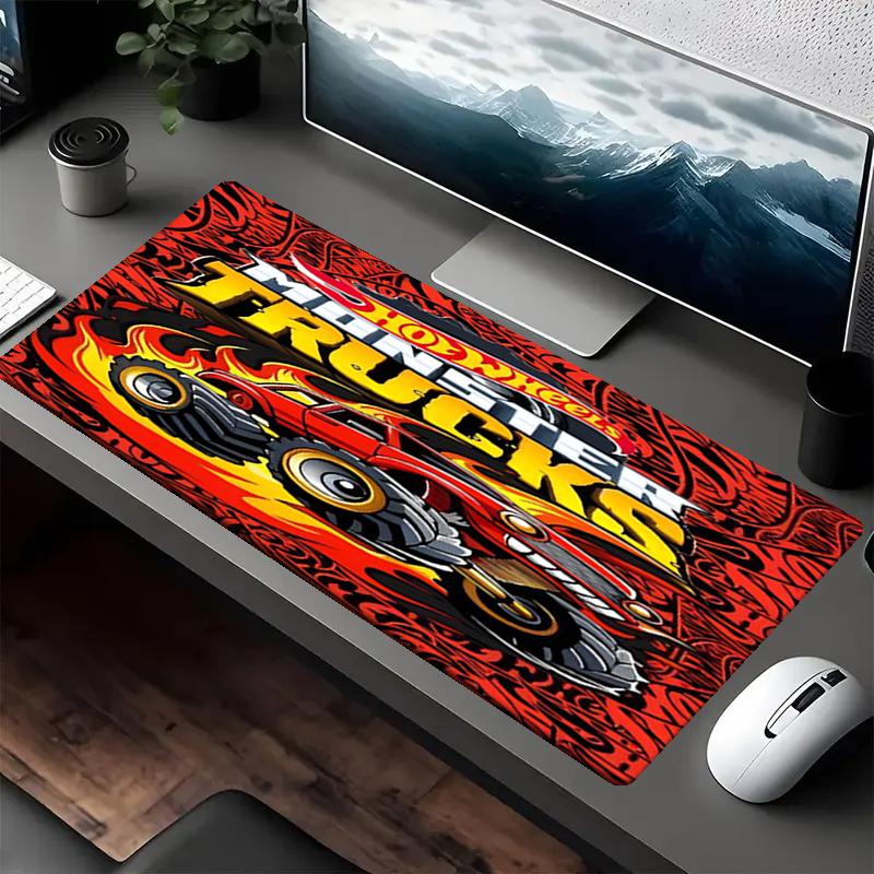 Hot Wheels Theme Mouse Pad, Non Slip Rubber Base, Multifunctional Office & Home Decor, Perfect for Workspace Personalization.