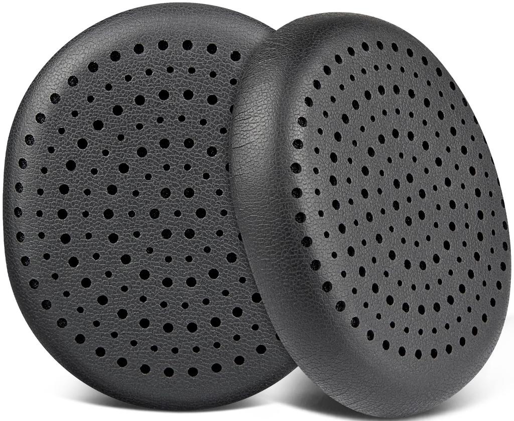 SOULWIT Replacement Ear Pads, Ear Cushions, Compatible with Logitech H800 Headset, Noise-Isolating Foam Earmuffs, Soft Protein Leather - Black