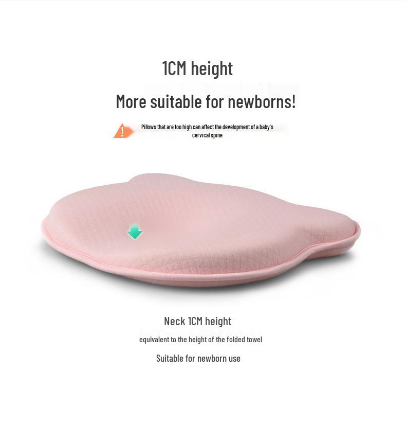 Adjustable Infant Memory Foam Pillow for Newborns: Breathable, Washable, Head-Shaping Support