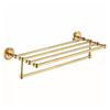 European Gold All-Copper Bathroom Towel Rack & Accessories Set