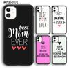 Мягкий чехол Krajews Best Mom Never для iPhone 14 5 6s 7 8 plus X XR XS 11 12 13 pro max Samsung Galaxy S21 S22 ultra