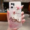 Чехол для Oppo Find X5 Pro, Роскошный модный с бабочками и цветами, Мягкий силикон, Прозрачный ТПУ, Чехол для телефона OPPO FindX5 X5Pro, Задняя крышка