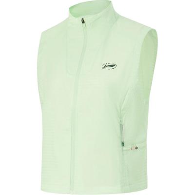Жилет Li Ning Running Series однотонный с застежкой-молнией и воротником-стойкой, удобный дышащий повседневный жилет для женщин, цвет Fairy-Fruit-Green AMDU016-1
