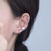 Without Pierced Girl C-Shape Ear Bone Clips Korean Style Earrings Earring Set Leaves Ear Cuff