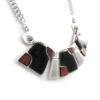 [H9876] - Дизайнерское колье «Тихуана» черно-серый