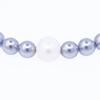 jewelCOUNTY Blue Snow Crystal Pearl Bracelet[92.5 Silver]