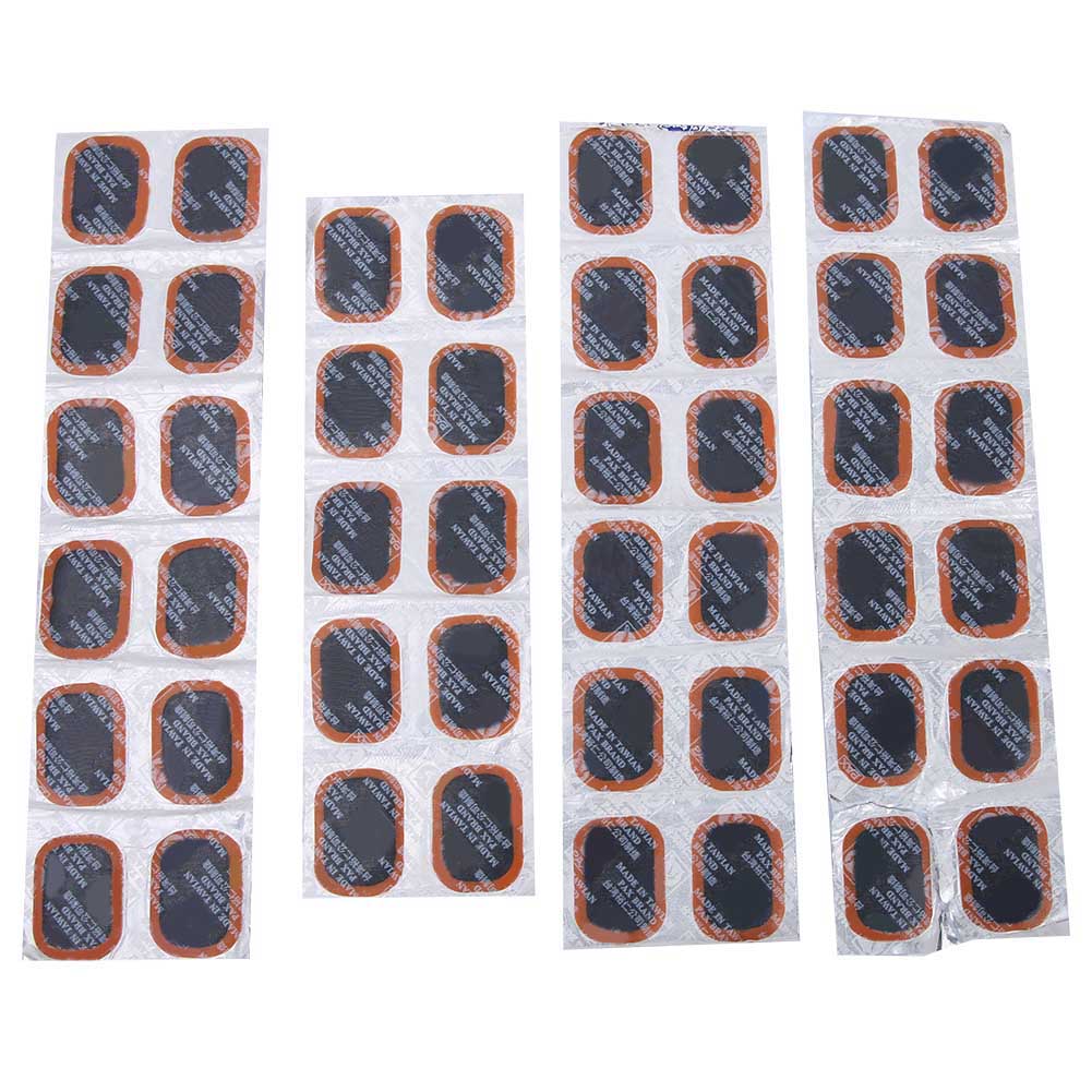 48Pcs Bicycle Tyre Tire Inner Tube Puncture Rubber Patch Repair Bike Repairment Accessory