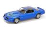 Maisto Pontiac Firebird Trans Am 1978 Blue Metallic Scale Special Edition Model with Display Opening and Rear and Working Suspension 1/18 Base, Doors,