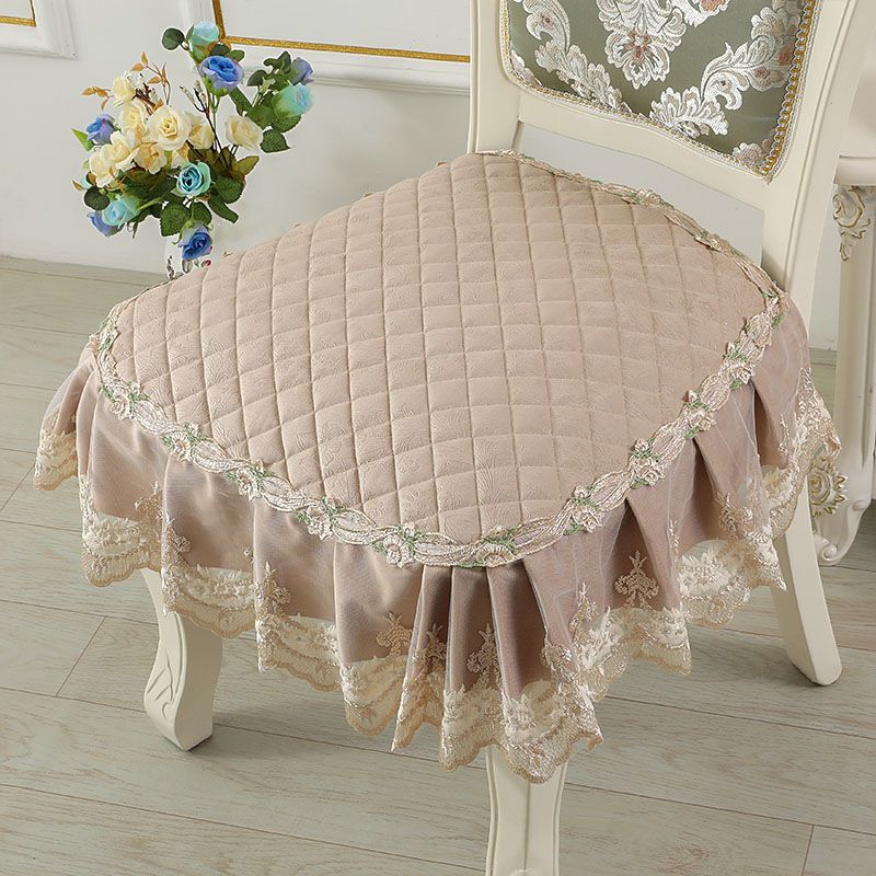 Элегантный кружевной декор 43*45 см, подушка для стула, противоскользящая подушка для сиденья в европейском стиле, домашний декор, обеденный офисный коврик