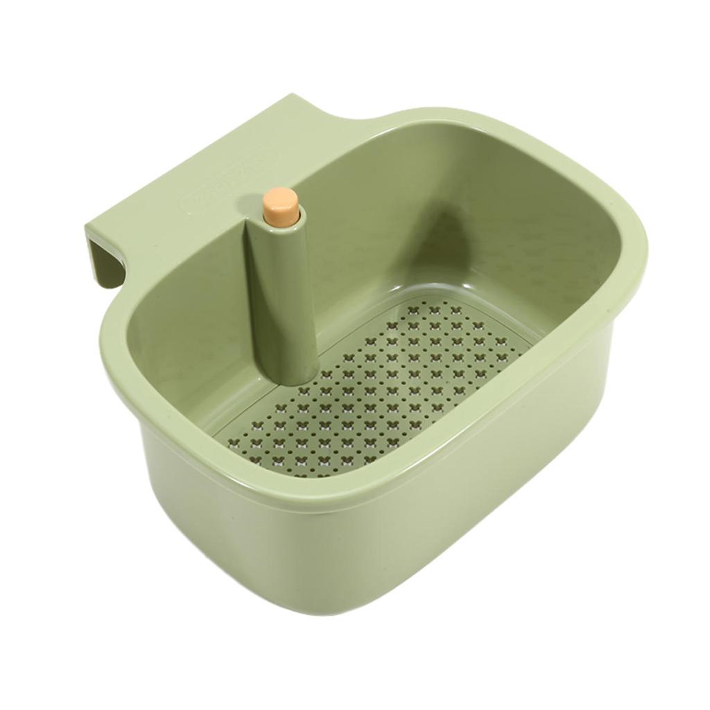Kitchen Sink Filter Basket Sink Washing Basin Anti Leak Filter Basin One Click Press Type Grid Drain Storage Rack Strainer
