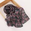 Малазийский жемчужный шифоновый шелковый шарф, чехол с принтом роз, платок хуэй, шарф из пряжи