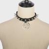Кожаное ожерелье-чокер с подвеской в стиле панк-Харадзюку со звездой