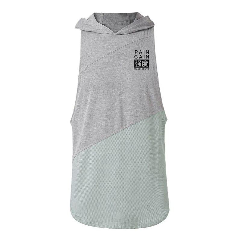 Muscleguys Summer Fashion Handsome Hip Hop Tank Top Sports Fitness Casual Sleeveless Men's T-Shirt