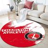 CAFC pattern round rug,Carpet Rug for Living Room Bedroom Playroom ,Non-slip Floor Mat,Holiday Gifts and Birthday Gifts.