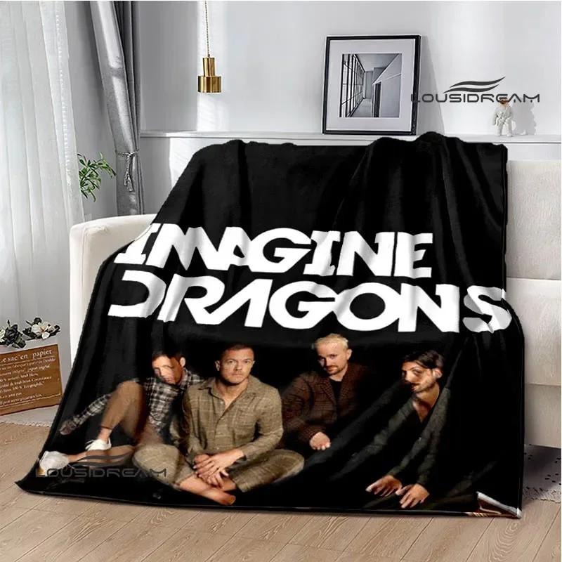 Одеяла с принтом рок-группы Imagine Dragons, фланелевое теплое одеяло, мягкое уютное одеяло, дорожные одеяла, подкладка для кровати, подарок на день рождения