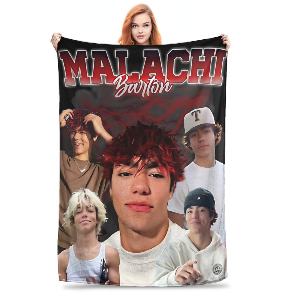 Malachi Barton Merch Blanket Lightweight Warm  Throw Blankets for Living Room 50x60 Inches Multiple Sizes Bedspread