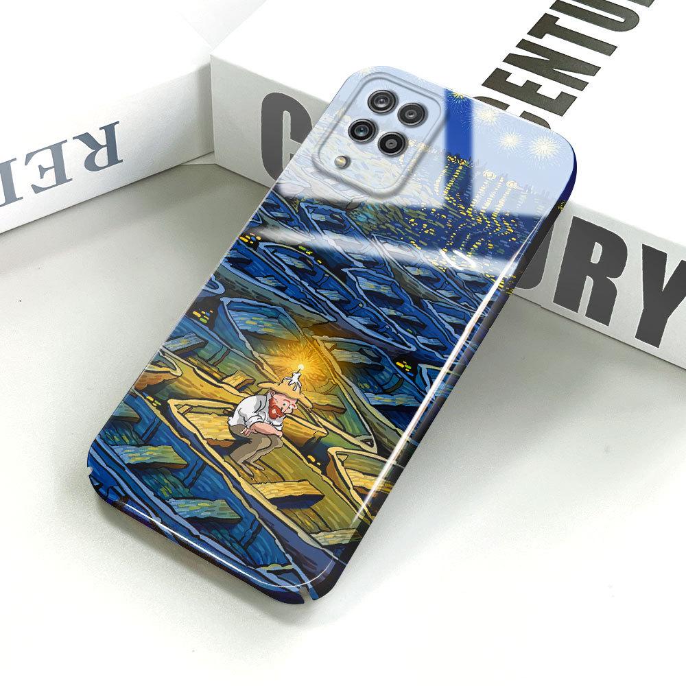 Все включено Чехол для телефона с пленкой Мультяшный модный дизайн Жесткий чехол Полная защита Защитный чехол для камеры для Samsung Xiaomi Poco Redmi Infinix Tecno