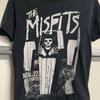 Футболка группы Misfits, Черная ретро футболка Misfits унисекс, Мужская женская унисекс футболка