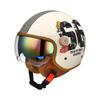 3C Certified Motorcycle Half Helmet Electric Bike Universal All Adult 3/4 Style