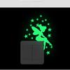 Наклейка на выключатель с мультяшным светом, светящаяся наклейка для домашнего декора, настенные наклейки, украшение детской комнаты