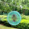 Handcrafted Colorful Rotating Wind Chimes Metal Outdoor Decoration Easy To Hanging Decorative Pendant Accessories