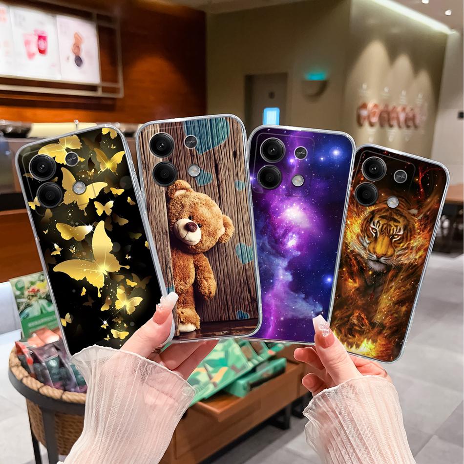Чехол для телефона Redmi Note 13 Pro Plus, Чернильная живопись, Прозрачный, Мягкий, Тонкий, Силиконовый, Противоударный, Задняя крышка для Redmi Note13 13Pro+
