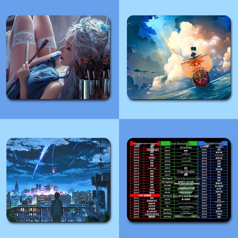 Ugreen Простой черный коврик для мыши