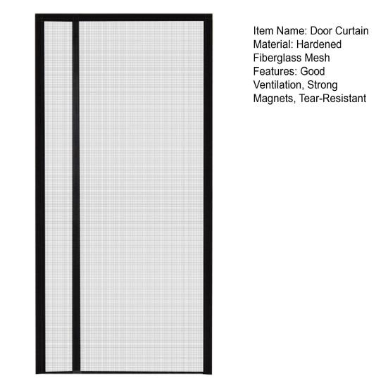 Магнитная противомоскитная дверная занавеска, защита от насекомых, дверная ширма, автоматическое закрытие, хорошая вентиляция, сильные магниты