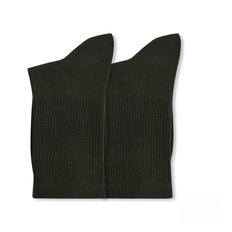Men's Autumn and Winter Simple Sports Socks, Gaobang Antibacterial and Anti-pilling Men's Mid-calf Socks, Plain Men's Socks