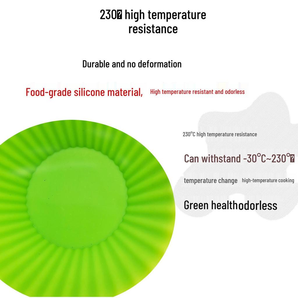 Круглая силиконовая форма для пирогов, тартов и маффинов, термостойкая - диаметр 7 см