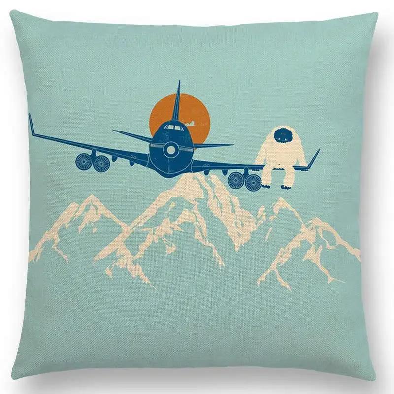 Latest Magical World Unknown Loch Ness  Colorful Pure Curiosity Cushion Cover Sofa Throw Pillow Case Big Octopus Zombie