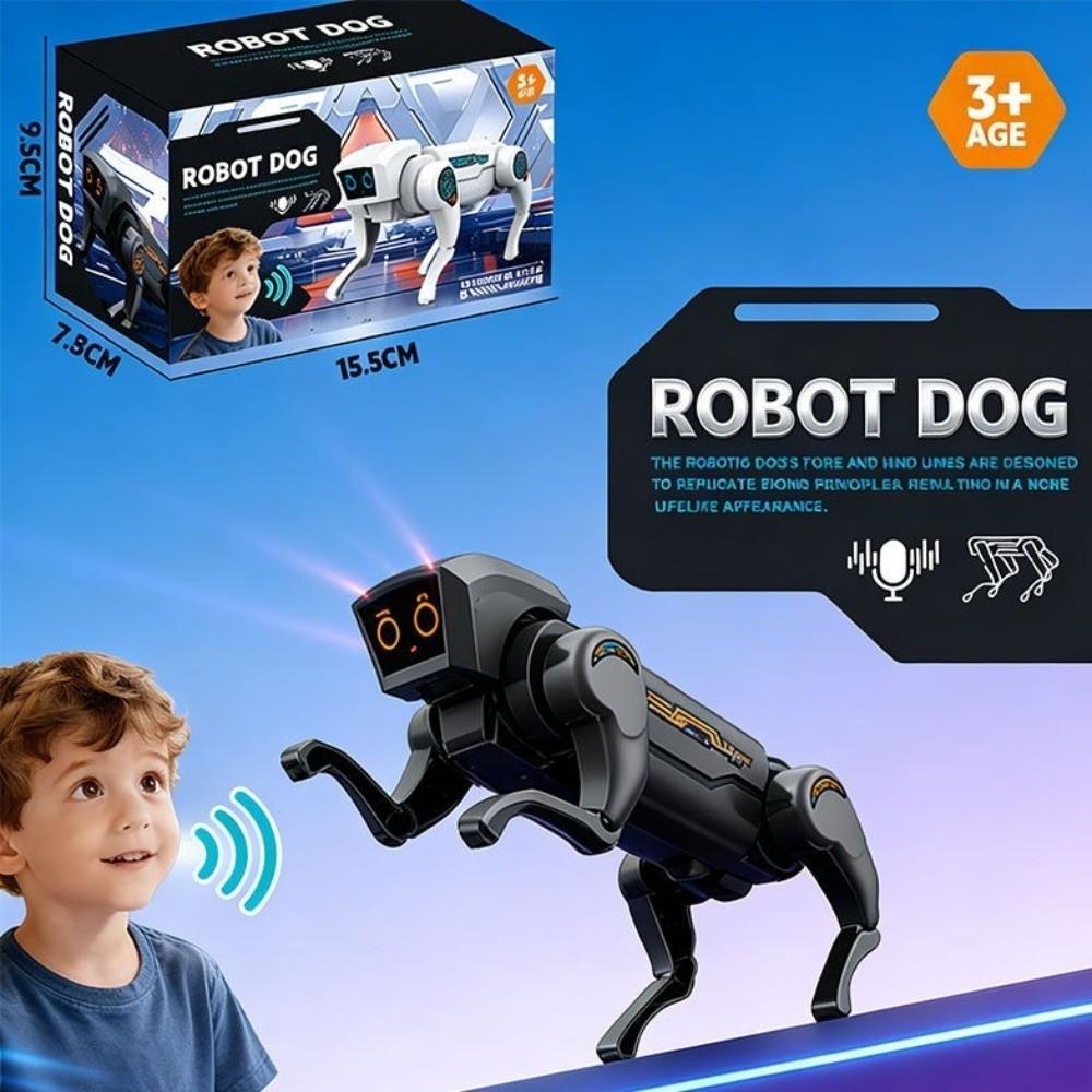 Electric RC Robot Dog Toy Mechanical Design Electric Robot Dog Fun Sound-activated Robot Home Play