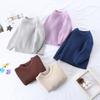 Autumn Baby Girls Boys Sweaters Coat Kids Knitting Pullovers Tops Baby Boys Girls Solid Color Basic Cotton Long Sleeve Sweater