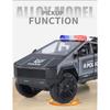 1/24 Полицейский Cybertruck Tesla Внедорожник Сплав Металл Литая Модель Автомобиля Коллекции для улицы Классическая Модная Игрушка Украшения Валюнтин Дети
