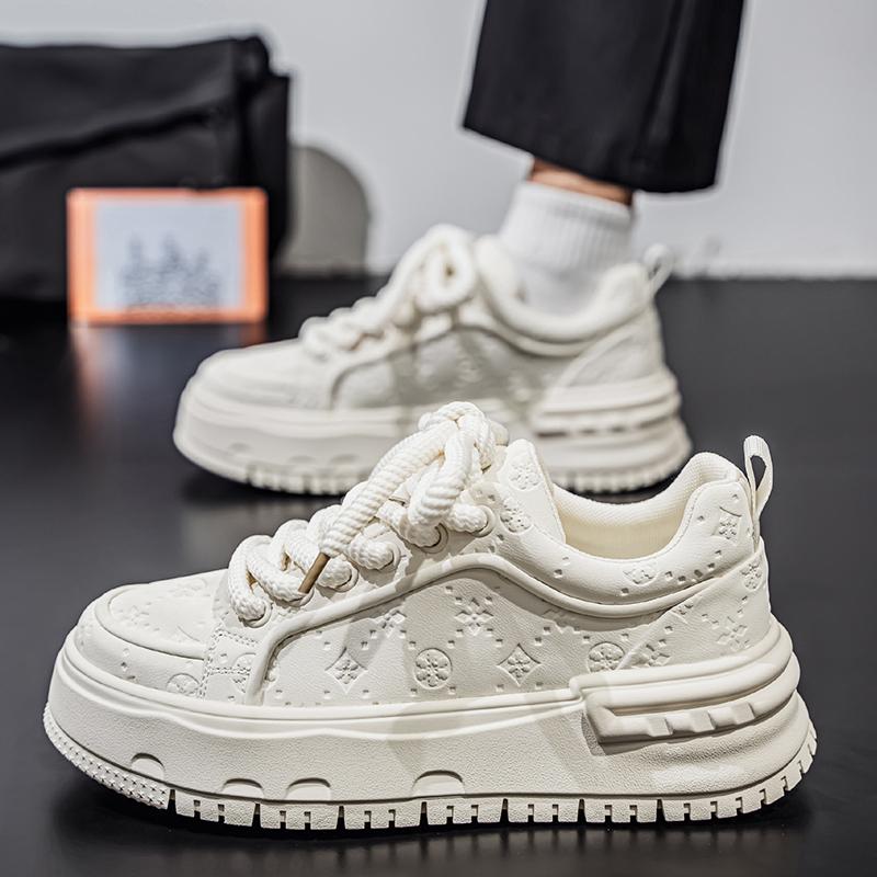 New Men's Classic Fashion Low Top Thick Sole Skateboarding Shoes Comfortable Soft Sole Basketball Sneakers