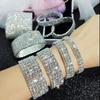 Diamond Versatile Temperament Bracelet for Women's Cold Style Fashion Bracelet Korean Version Simple and Versatile Elastic Bracelet