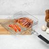 Легко чистящаяся складная корзина-гриль для рыбы Extra Large Портативная решетка для барбекю Антикоррозийная утолщенная сетка для барбекю Туризм