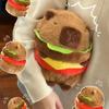 20cm Capybara Plush Toy Hamburger Shape - Cute Animal Gift Soft Capybara Toy for All Ages Ideal Holiday Present