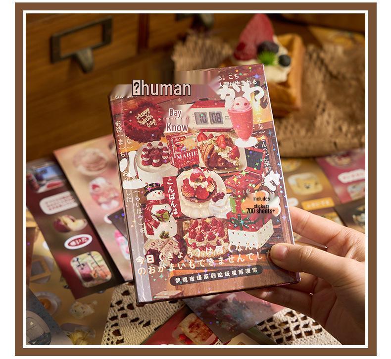 Книга стикеров Dream Inn в японском ретро-стиле, высеченных по контуру - Декоративные стикеры для DIY ежедневника