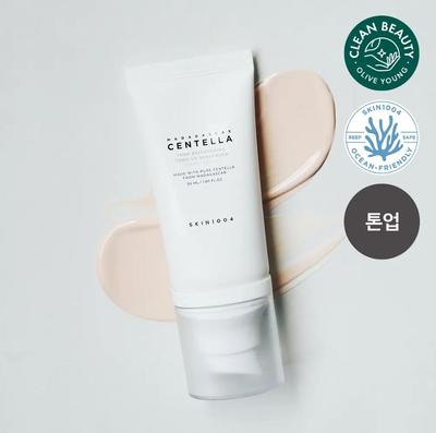 Солнцезащитный крем для выравнивания тона Madagascar Centella 50 мл — SPF50+ PA++++ Солнцезащитный крем с эффектом выравнивания тона, осветления и успокоения