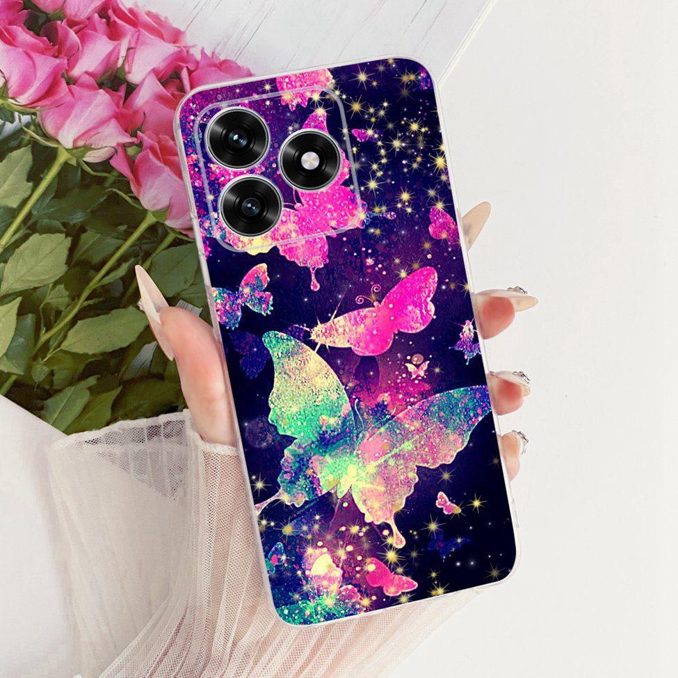 Case For Honor X5C Plus Cover Transparent Luxury Cute Cat Fashion Butterfly Cool Painted Casing For Honor X5cPlus