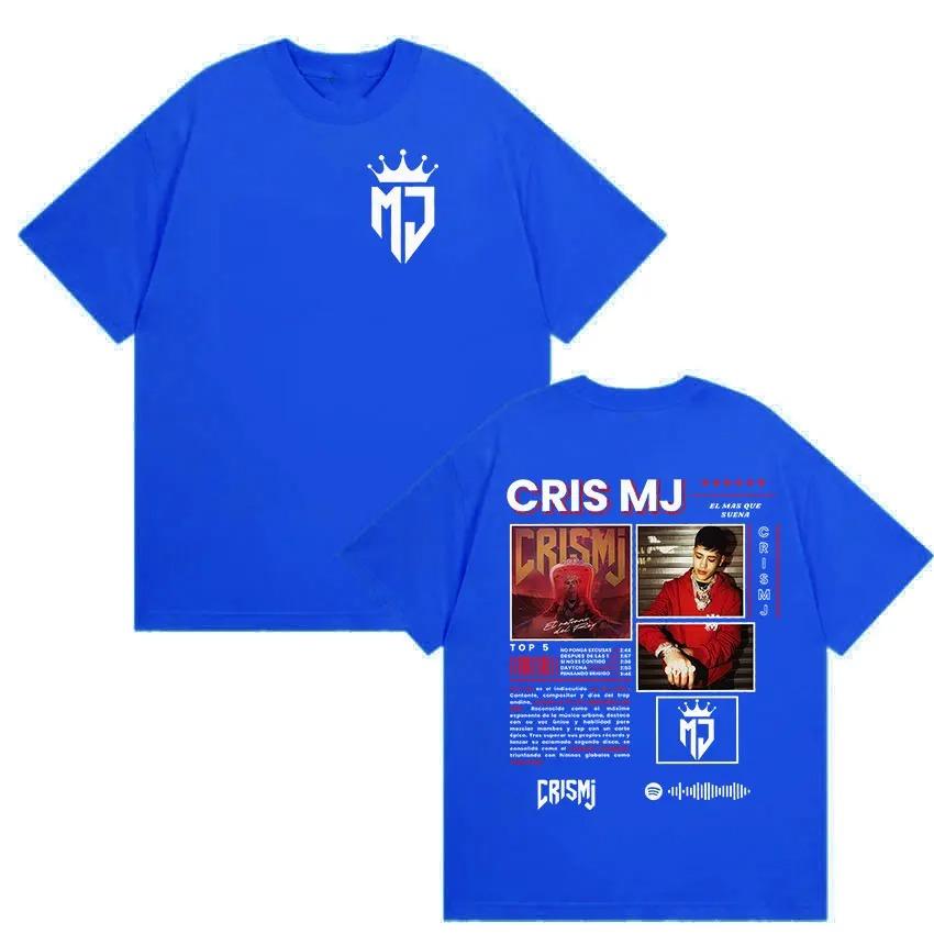 Rapper Cris Mj Album 2026 Graphic T Shirt Unisex Hip Hop Vintage Oversized T-shirts Summer High Quality Cotton T-shirt Streetwear