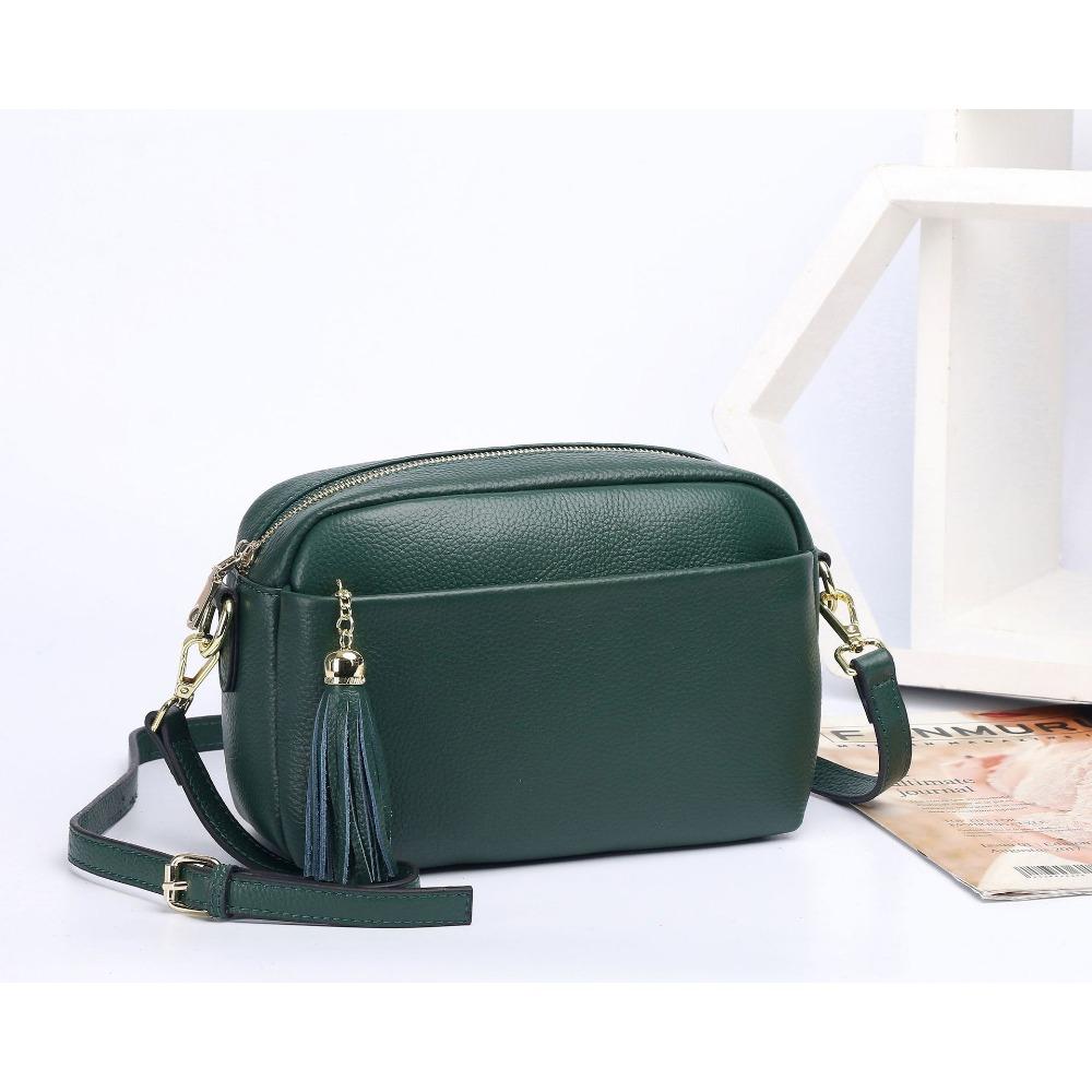 Niche Design Women's Bag Cowhide New Shoulder Crossbody Leather Women's Square Bag Handbag Soft Leather 100 Simple