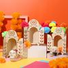 Soaoo Dia De Los Muertos Ofrenda Shadow Box, Wooden Day of The Dead Shadow Box, Skull Papel Picado Day of The Dead Decorations, Altar Ofrenda