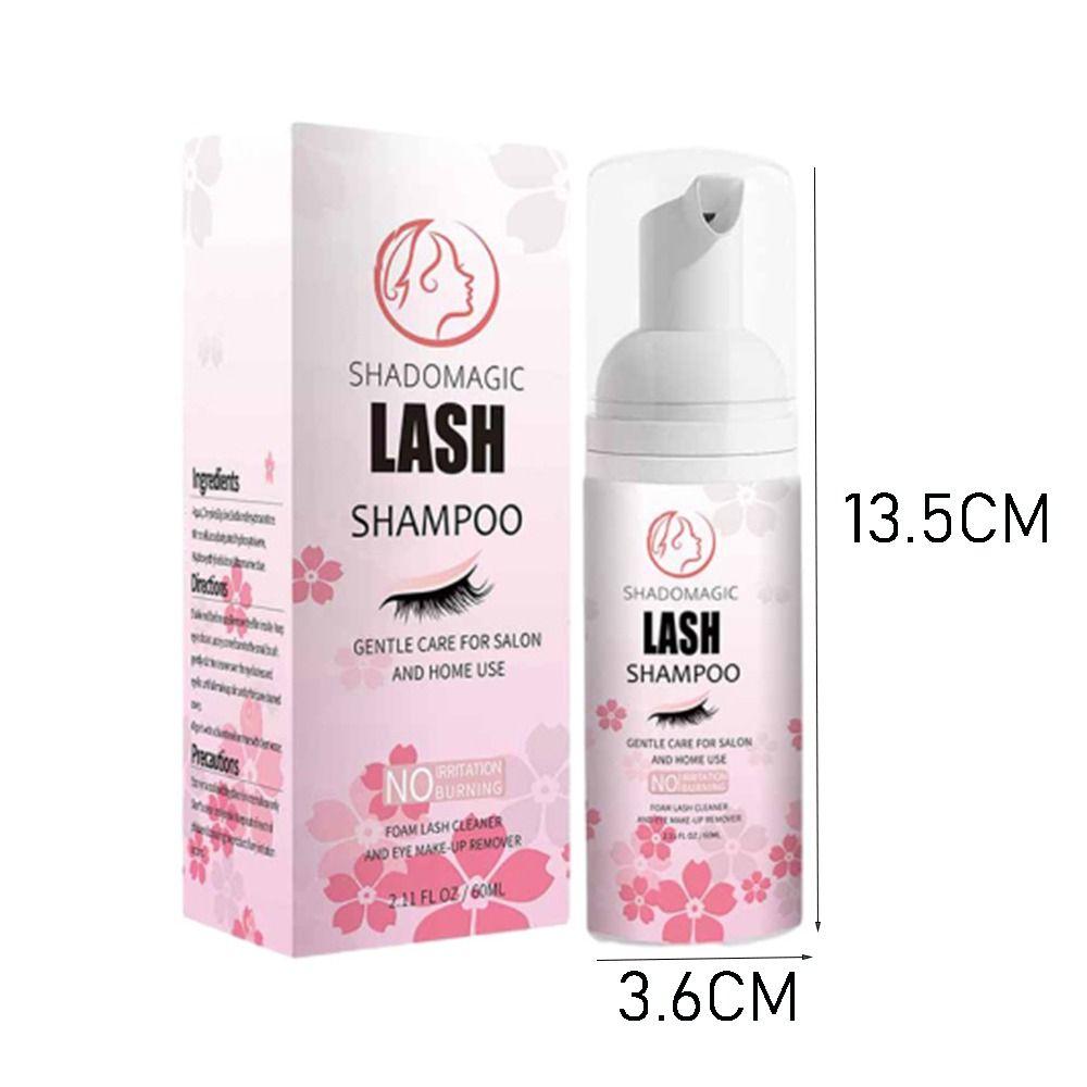 Gentle and Delicate Eyelash Extension Cleanser Safe Lash Foam Shampoo  for Salon and Home Use