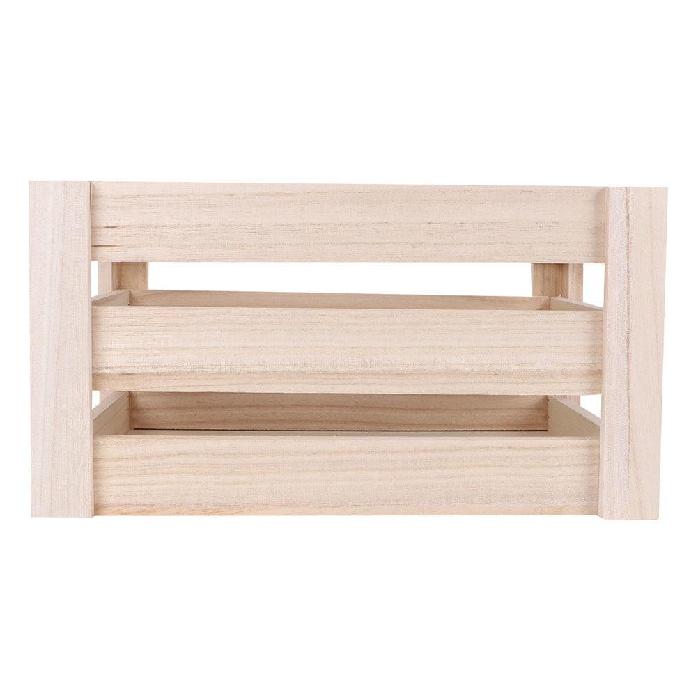 Винтажный Многофункциональный Деревянный Ящик для Хранения Элегантный Полый Дизайн Органайзер для Дома Офиса Школы Ящик для Хранения Деревянная Корзина