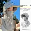 Adjustable Cycling Sun Protection Mask Ice Silk Sunscreen Full Face Cover Balaclava Hat  Outdoor